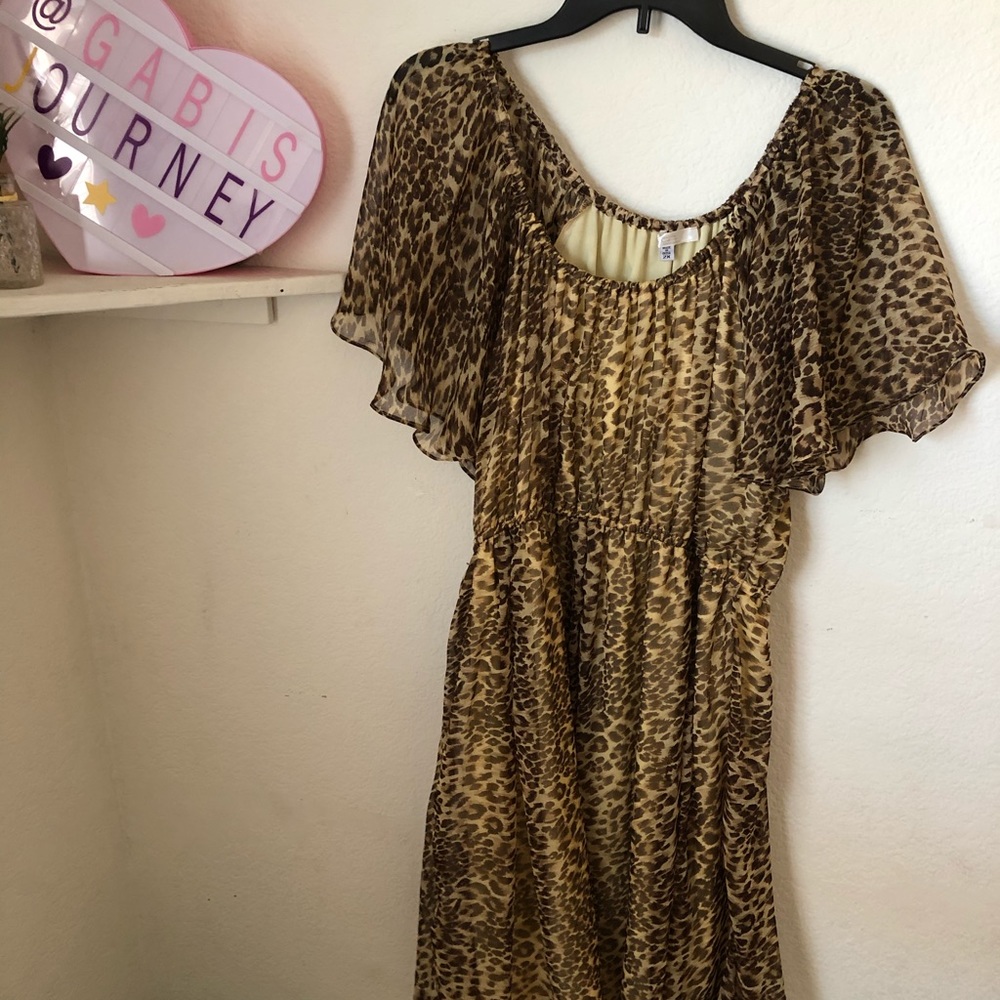 cheetah print dress 2x
